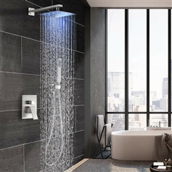Brushed Nickel Shower Faucet 2-Handle